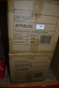 *Twenty Boxes of 100 Blue Nonmedical Penguin Hygiene Disposable PE Aprons