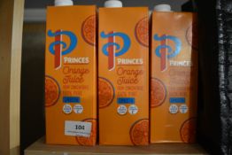 6x 1L of 100% Pure Smooth Orange Juice
