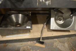 Stainless Steel Wash Hand Basin with Taps, and Another (basin only)