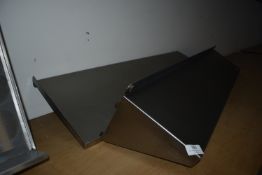Two Stainless Steel Shelves
