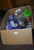 Box of LED Lights, Plastic Containers, Display Bottle, etc.
