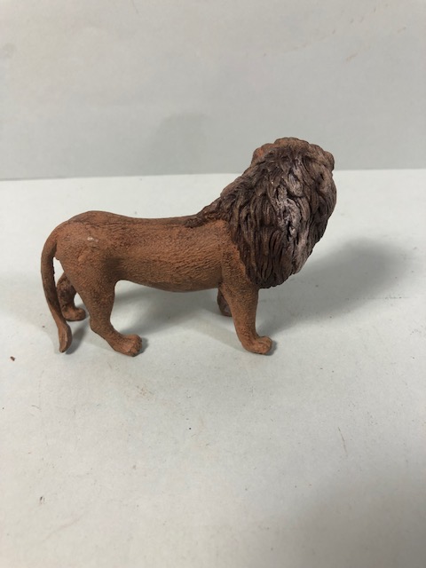 Cold painted bronze figure of a Lion approximately 9cm - Image 2 of 6