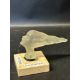 An Art Deco Speed Girl or Victoire glass car accessory mascot , mounted on base, unknown - Image 2 of 2
