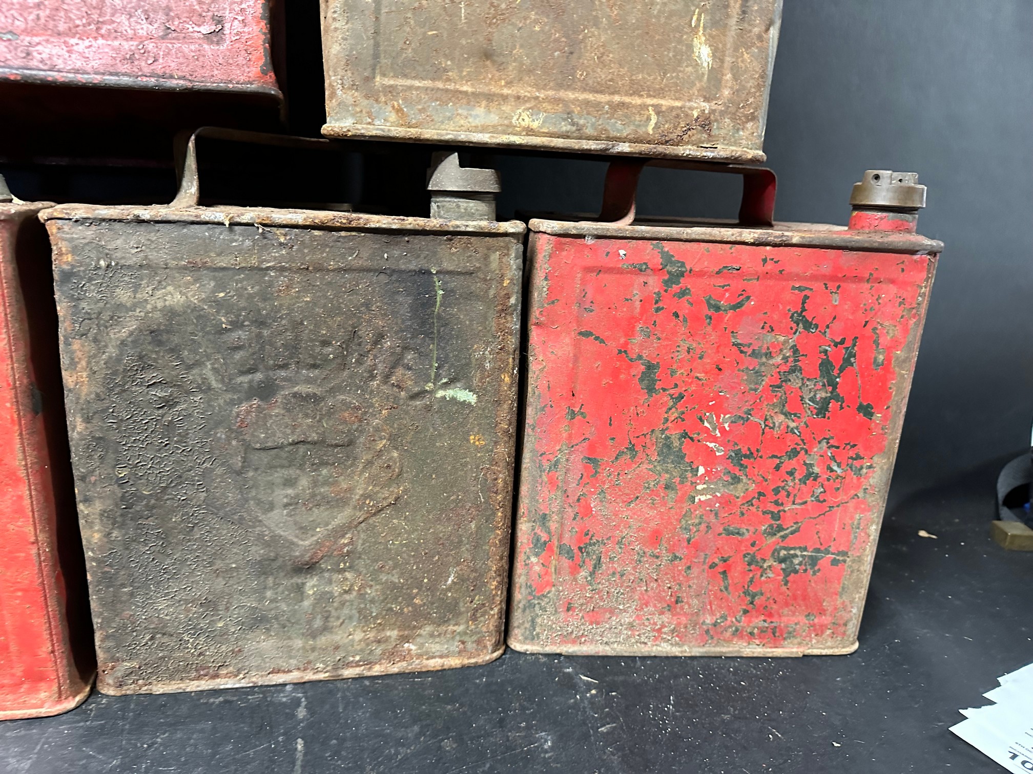 Seven two-gallon petrol cans predominantly Shell branded. - Image 3 of 5