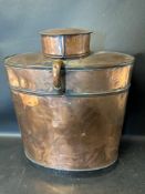 A large copper container, 16 3/4