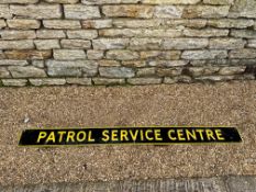 A Patrol Service Centre tin sign by Hills, Staines, London, 63 x 5 1/2