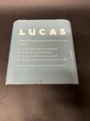 A Lucas iron lamp check cover, 11 x 9 1/2