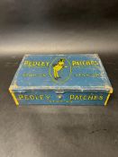 A Pedley Patches Stick-On repair patch shop dispensing tin, 12 x 8