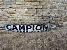 A Campion Easy Runner enamel advertising sign, 72 x 12