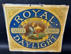 A Royal Daylight - Brilliancy Petroleum Oil showcard, 14 x 11 3/4