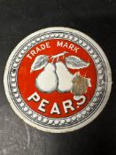 A Pears Trade Mark circular pictorial enamel sign, 7