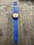 An oversized Swatch Watch issued for shop display, approx 83 ¼” long.