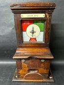 A mahogany cased railway signal box indicator, no maker's marks, 19