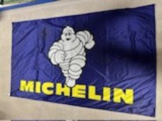 A Michelin Mr Bibendum banner/tablecloth, 75 x 45