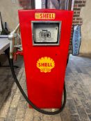A small Gilbarco yard tube fuel pump with Shell livery, 45