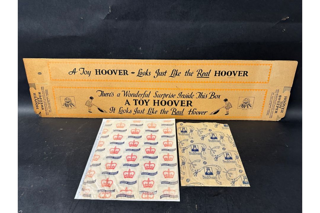 A 1920s/1930s box for a toy hoover 'Hoover Toy Sweeper', with superb illustrations of a girl pushing - Image 1 of 7