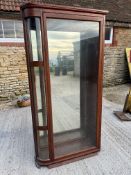 A large mirror-backed shop display cabinet, front opening door, 37