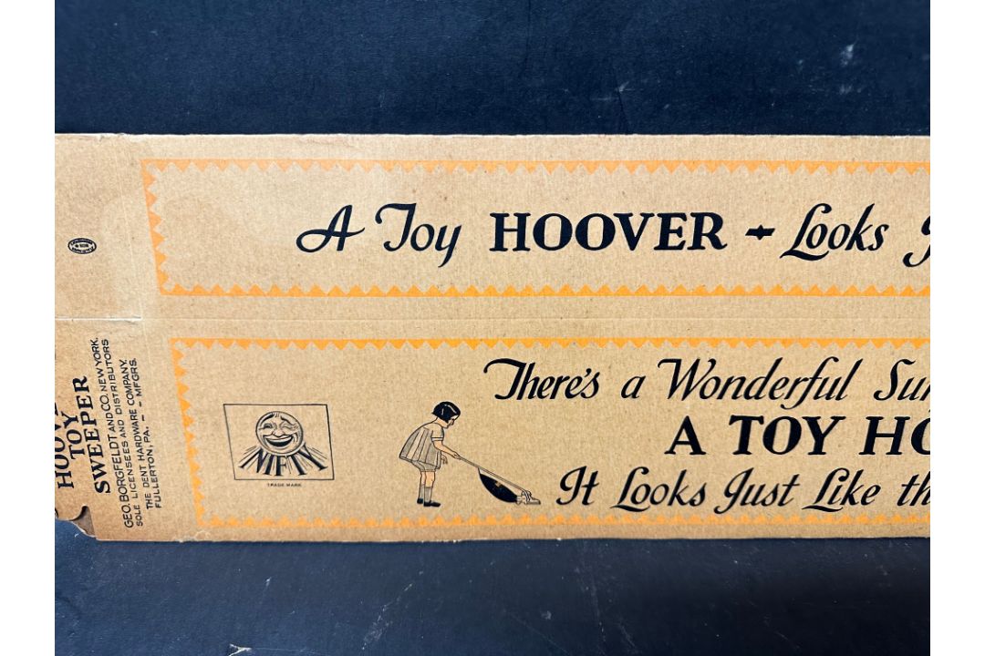 A 1920s/1930s box for a toy hoover 'Hoover Toy Sweeper', with superb illustrations of a girl pushing - Image 6 of 7