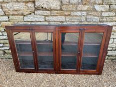A good wall mounted display cabinet, 57 1/2 x 32 3/4 x 6 1/2