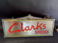 A Clarks Shoes lightbox, 38