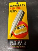 A Waverley Pens (of Birmingham) tin fingerplate, 3 1/4 x 8