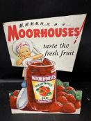 A Moorhouses Jam pictorial diecut advertising showcard on tripod stand, 10 1/4 x 13 1/2