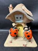 A shop display countertop figurual piece advertising Ladybird House (Children's clothes), 15 3/4