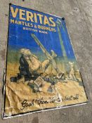 A Veritas Mantles & Burners linen backed poster, 79 x 118