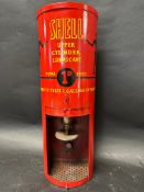 An Upper Cylinder Lubricant wall hanging dispensing cabinet, repainted with Shell livery, 20