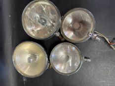 A tray of spotlights - Lucas SFT 700S, Lucas FT/LR6/9, Lucas FT/LR 10/11 and a Raydyot.