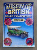 A poster for the Museum of British Road Transport, Cork St. Coventry, 16 1/2 x 23 1/2