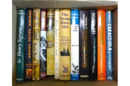 A box of biographies to include, The Twain Have Met, Nuvolari, Segrave, Caracciola, Rolls of Rolls-