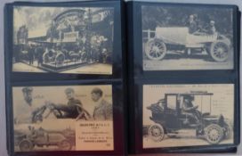 Circuit de la Presse 1907. Two albums of motor racing postcard size monochrome photographic