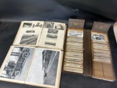Three scrapbook albums featuring early motoring.