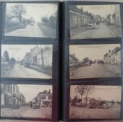 1909 Grand Prix de l'A.C.F., Circuit d'Anjou. A vertical format album holding circa 66 postcard size
