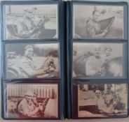 Circuit de Lyon 1914 and 1924. A vertical format album holding c.60 postcards imaging the routes,