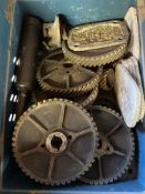 A quantity of assorted car spares.