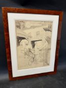 FRANK PATTERSON (1871-1952) - an original pen and ink drawing for the cover of The Cyclist magazine,
