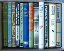 A box of marque histories to include,The Salmson Story, Those Bentley Days, The Alvis Car,