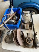 A quantity of assorted car spares.