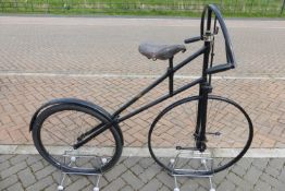 A c.1895 F.W. Rumsey & Co. of Winchester 'The Rumsey' lay-shaft-geared front driving bicycle. A