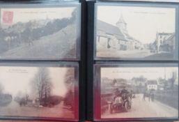 1905 VI Coupe Internationale (Gordon Bennett). Three small albums comprising 112 postcards by G.