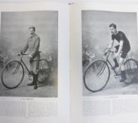Sportfolio, a late Victorian folio-sized hardback volume in dark green cloth, 140 pages of sports