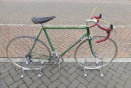 A Cinelli lightweight bicycle with ten-speed derailleur gearing, a 22
