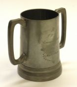 Southern Veteran Cycle Club - a two handled pewter trophy inscribed 'Concours d'Elegance - Presented