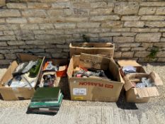 Seven boxes of Morris 1000 and Traveller accessories inc. mud flaps, rocker cover, radiator (