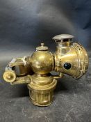 A Jos Lucas Calcia brass acetyphote lamp model 318.