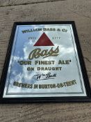 A William Bass & Co. brewery mirror purchased from the Bass Brewery in Burton approx. 30 yrs ago