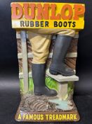 A Dunlop Rubber Boots heavy plater advertising piece in superb condition, 9 1/2