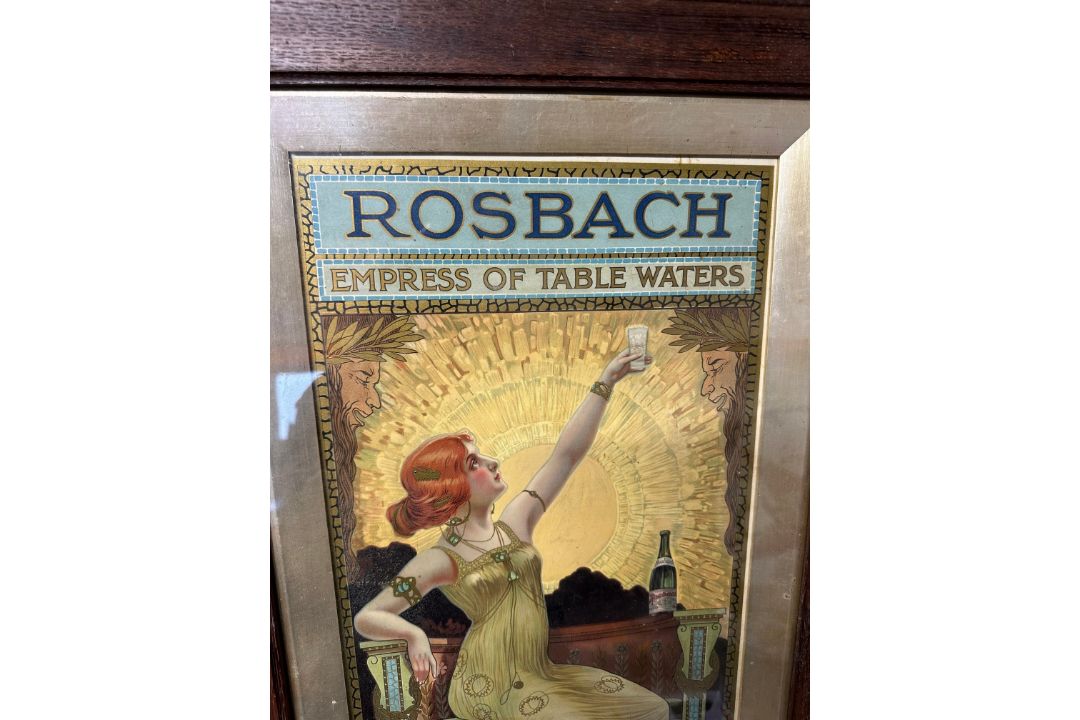 A 1903 Rosbach Springs Homburg advertising poster for table waters depicting an Art Nouveau scene of - Image 2 of 4